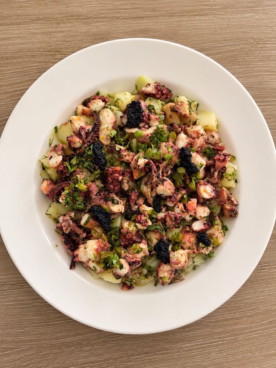 Salade de poulpe façon piémontaise
